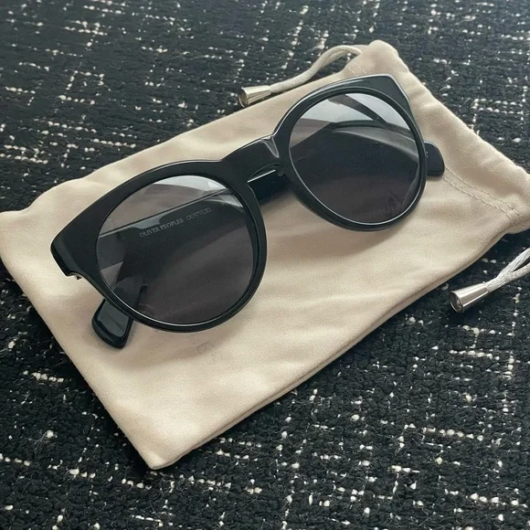 Oliver Peoples | Alivia Cat-Eye Sunglasses - Black KHAITE x Oliver Peoples 1983C in Black main image 3